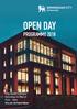 OPEN DAY PROGRAMME City South Campus Saturday 24 March 9am - 3pm bcu.ac.uk/opendays