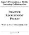 Injury Prevention + SEEK Learning Collaborative PRACTICE RECRUITMENT PACKET