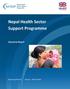 Nepal Health Sector Support Programme. Quarterly Report