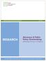 RESEARCH. Advocacy & Public Policy Grantmaking: Matching Process to Purpose RESEARCH BY TANYA BEER, PILAR STELLA INGARGIOLA AND MEGHANN FLYNN BEER