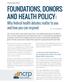 FOUNDATIONS, DONORS AND HEALTH POLICY: