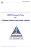 CSOHS Procurement Policy For St Ambrose Catholic Primary School, Pottsville