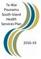Te Wai Pounamu South Island Health Services Plan