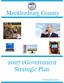 Mecklenburg County egovernment Strategic Plan