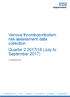Venous thromboembolism risk assessment data collection Quarter /18 (July to September 2017)