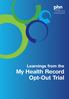 Learnings from the My Health Record Opt-Out Trial
