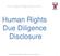 -For   Human Rights Due Diligence Disclosure