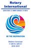 Rotary International DISTRICT 6860 DIRECTORY