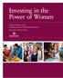 Investing in the Power of Women