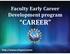 Faculty Early Career Development program CAREER.