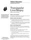 Transjugular Liver Biopsy About your procedure
