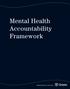 Mental Health Accountability Framework