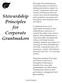 Stewardship Principles for Corporate Grantmakers