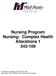 Nursing Program Nursing: Complex Health Alterations