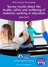 Survey results about the health, safety and wellbeing of midwives working in education