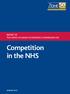 REPORT OF THE OFFICE OF HEALTH ECONOMICS COMMISSION ON. Competition in the NHS