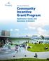The City of Winnipeg Community Incentive Grant Program Application, Guide, and Questions & Answers