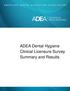 ADEA Dental Hygiene Clinical Licensure Survey Summary and Results