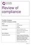 Review of compliance. The Birth Company The Birth Company Limited. London. Region: 137 Harley Street London W1G 6BF.