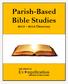 Parish-Based Bible Studies
