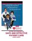 SETTING THE STANDARD FOR SAFE AND EFFECTIVE PATIENT CARE IN NEW JERSEY