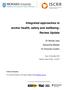 Integrated approaches to worker health, safety and wellbeing: Review Update