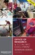 UPDATED OFFICE OF RESEARCH & ECONOMIC DEVELOPMENT