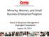 Minority, Women, and Small Business Enterprise Program. Board of Education Management Oversight Presentation August 26, 2014