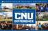 Christopher Newport University THE CNU DIFFERENCE