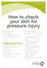How to check your skin for pressure injury