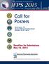 Call for Posters. Deadline for Submissions: May 15, Washington, DC Gaylord National Harbor Hotel October 18 21, 2015