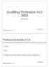 Auditing Profession Act 2005
