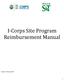 I-Corps Site Program Reimbursement Manual