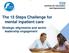 The 15 Steps Challenge for mental inpatient care. Strategic alignments and senior leadership engagement