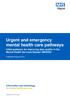 Urgent and emergency mental health care pathways