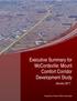 Executive Summary for McCordsville: Mount Comfort Corridor Development Study. January Prepared by Thomas P. Miller & Associates