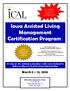 Iowa Assisted Living Management Certification Program