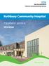 Rothbury Community Hospital. Inpatient service review