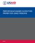 Contents. Acronyms Why Performance-based Incentives? What is PBI? Types of PBI programs...5