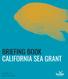 BRIEFING BOOK CALIFORNIA SEA GRANT