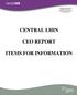 CENTRAL LHIN CEO REPORT ITEMS FOR INFORMATION