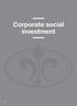 Corporate social investment