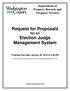 Request for Proposals for an Election Judge Management System