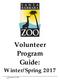 Volunteer Program Guide: Winter/Spring 2017