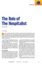 The Role of The Hospitalist