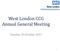 West London CCG Annual General Meeting. Tuesday 10 October 2017