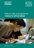 Health, Safety & Environmental Protection Office. Safety risk management A summary for staff and students