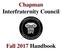 Chapman Interfraternity Council. Fall 2017 Handbook