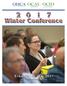 Winter Conference. February 13-14, 2017 Hyatt Regency Columbus. This conference will provide the latest information on: