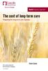 The cost of long-term care Preparing for long-term care expense